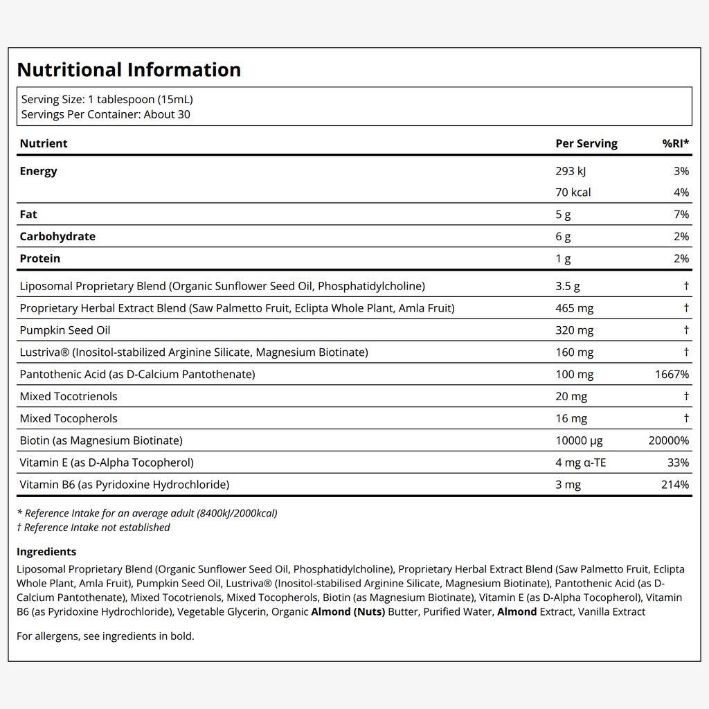 Hair Growth Max Liposomal - Mandel-Cookie - Image 2