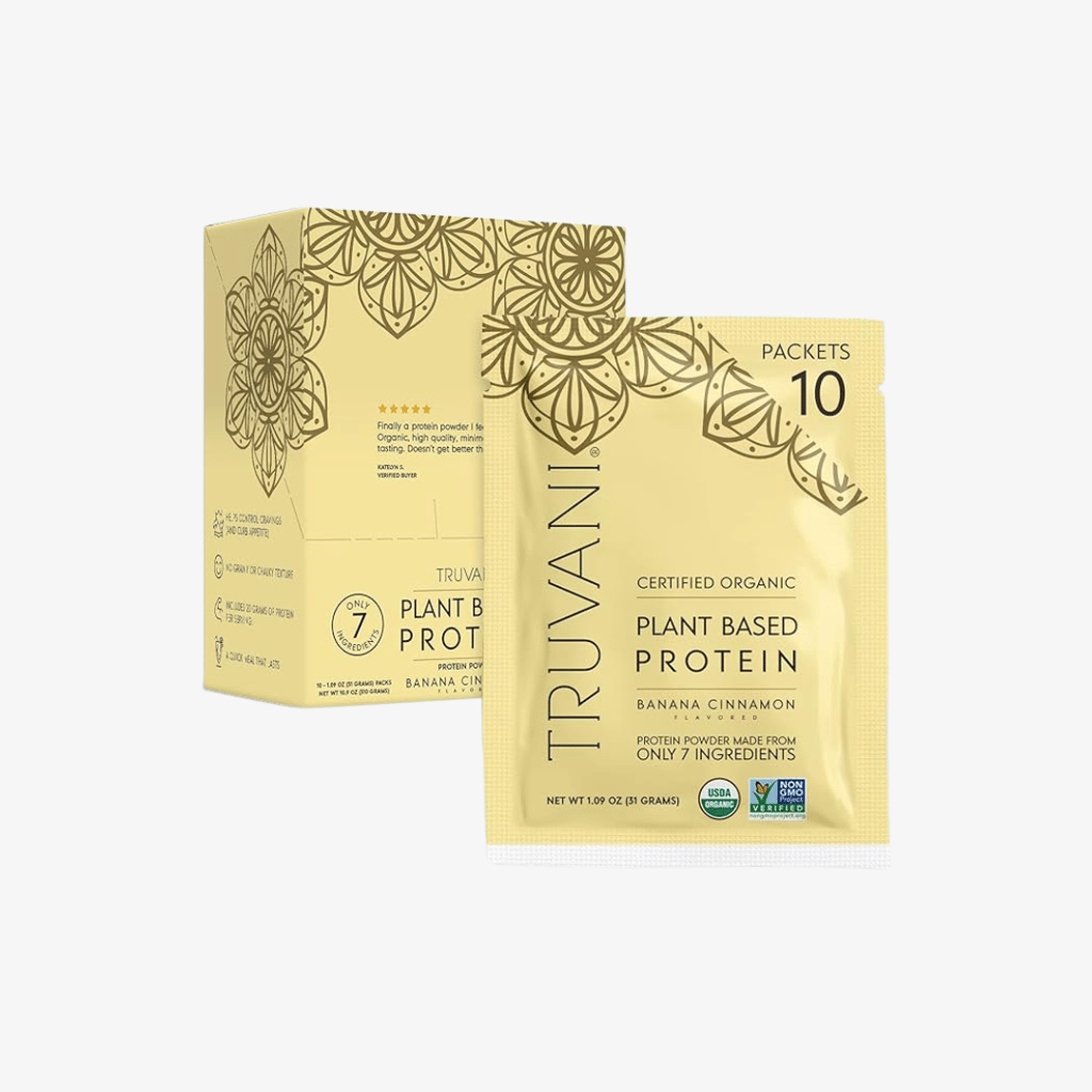 Bananen-Zimt-Pflanzenproteinpulver – Reise-Set - Image 1