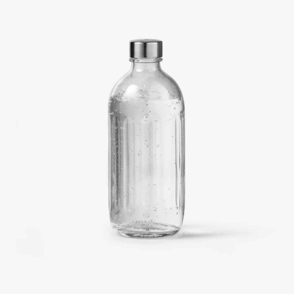 Glasflasche - polierter Stahl - Image 1