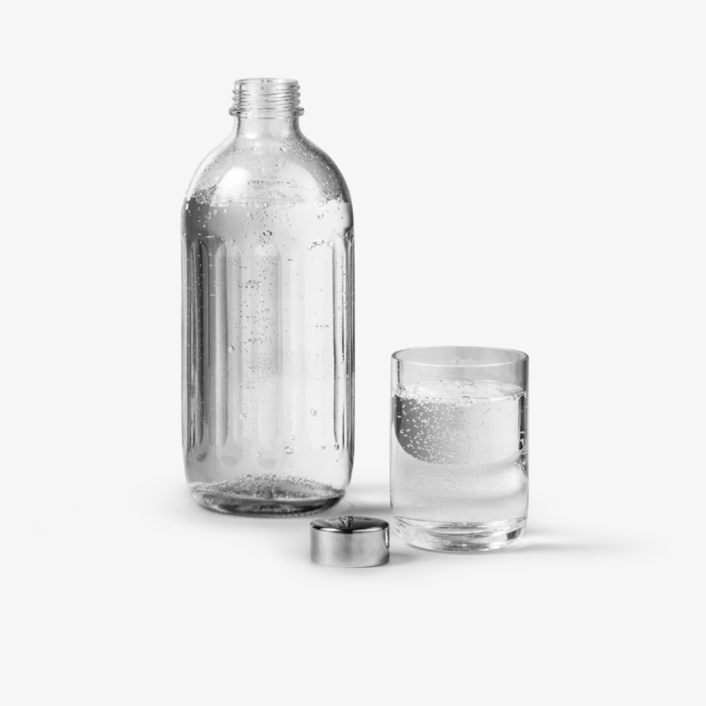 Glasflasche - polierter Stahl - Image 2