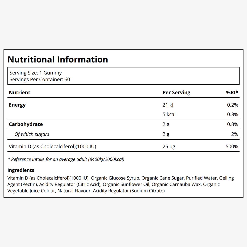 Vitamin-D3-Gummibärchen – Erdbeere - Image 2