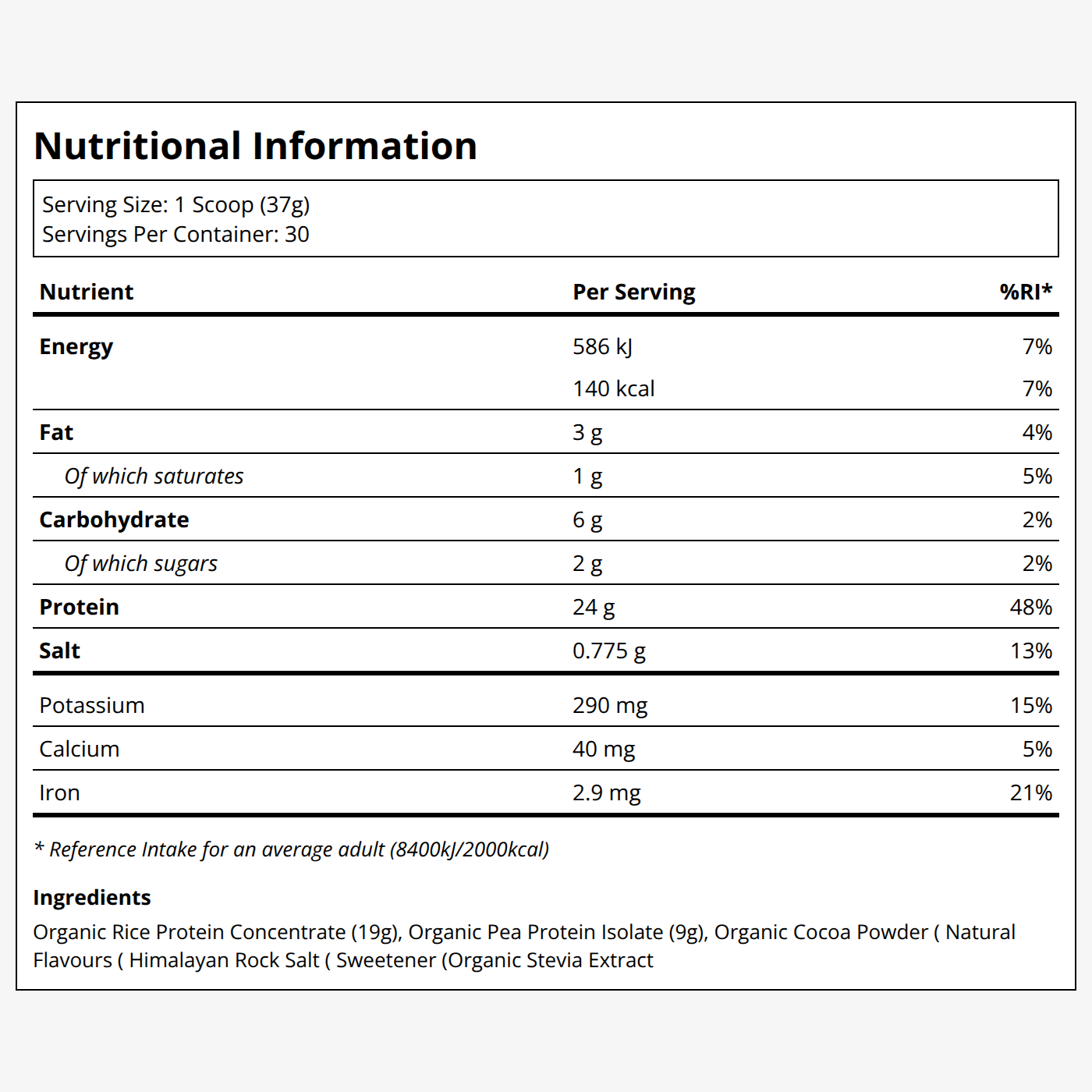 Bio-veganes Proteinpulver – Schokolade - Image 3