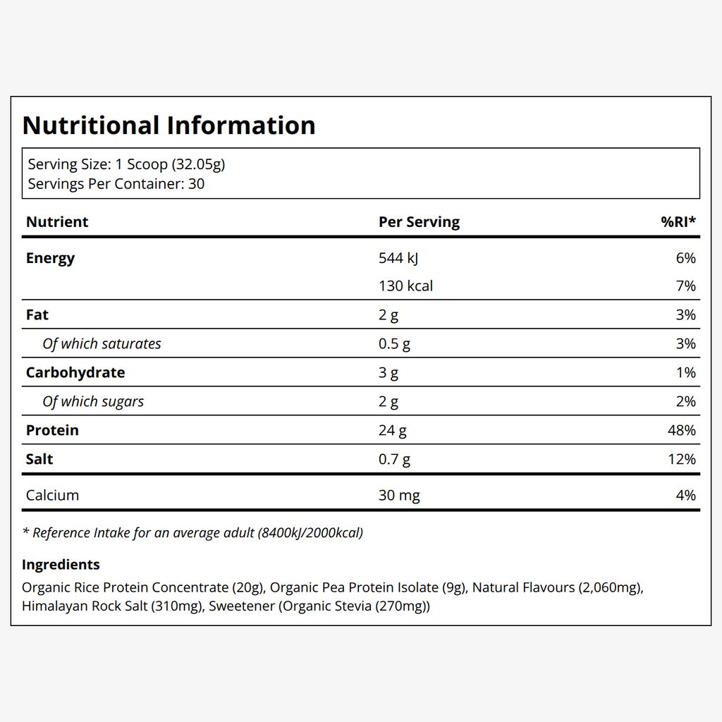 Bio-vegan – Reis- und Erbsenprotein – Französische Vanille - Image 2